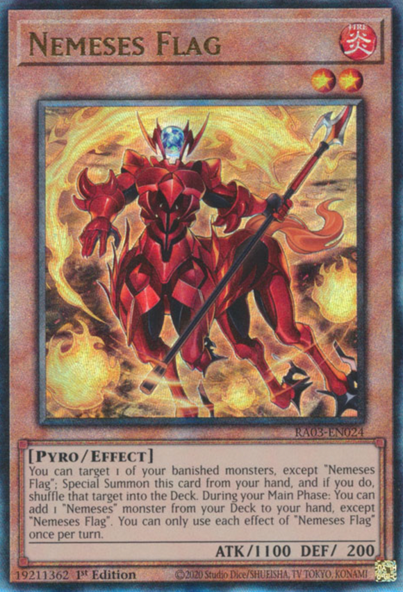 Nemeses Flag - RA03-EN024 - Ultimate Rare 1st Edition