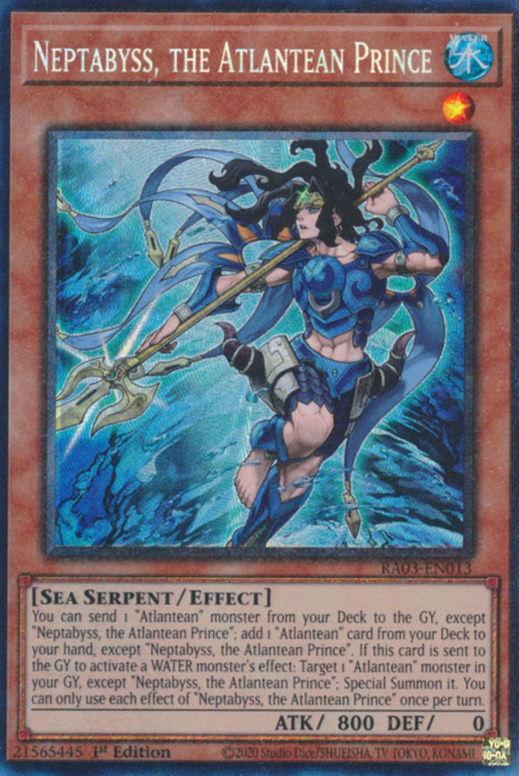 Neptabyss, the Atlantean Prince - RA03-EN013 - Collector's Rare 1st Edition