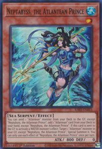 Neptabyss, the Atlantean Prince - RA03-EN013 - Super Rare 1st Edition