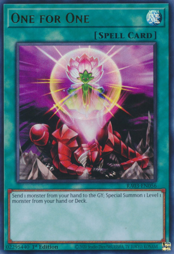 One for One - RA03-EN056 - Ultra Rare 1st Edition