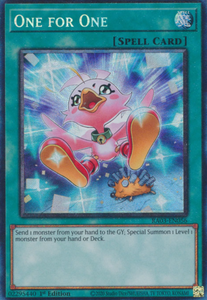 One for One (Alt. Art) - RA03-EN056 - Collector's Rare 1st Edition