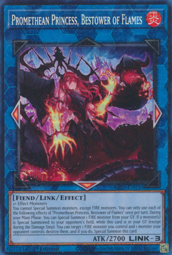 Promethean Princess, Bestower of Flames - RA03-EN050 - Collector's Rare 1st Edition