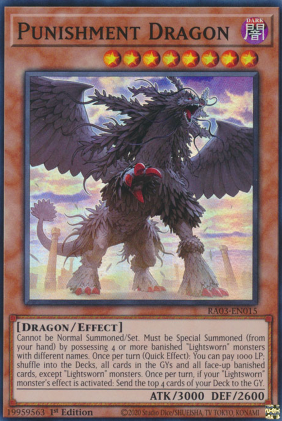 Punishment Dragon - RA03-EN015 - Super Rare 1st Edition