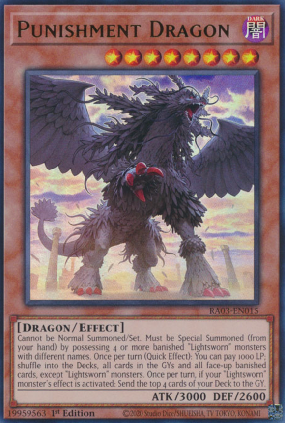 Punishment Dragon - RA03-EN015 - Ultra Rare 1st Edition