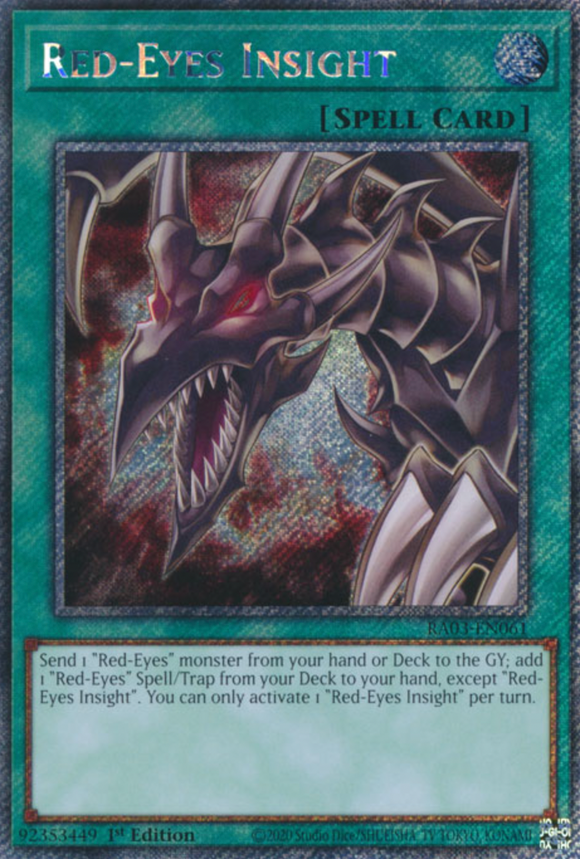 Red-Eyes Insight - RA03-EN061 - Platinum Secret Rare 1st Edition