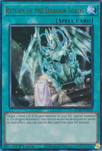 Return of the Dragon Lords - RA03-EN060 - Ultimate Rare 1st Edition