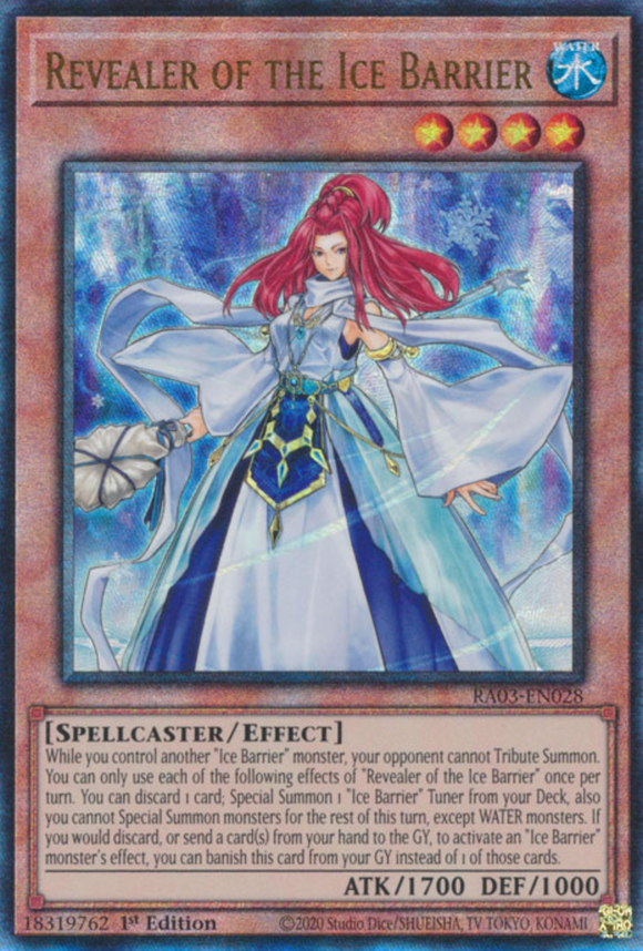 Revealer of the Ice Barrier - RA03-EN028 - Ultimate Rare 1st Edition