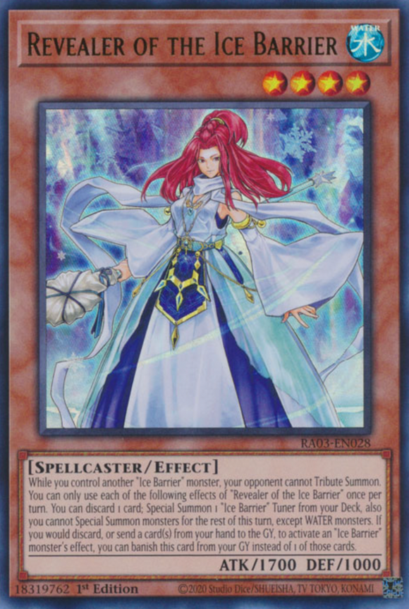 Revealer of the Ice Barrier - RA03-EN028 - Ultra Rare 1st Edition