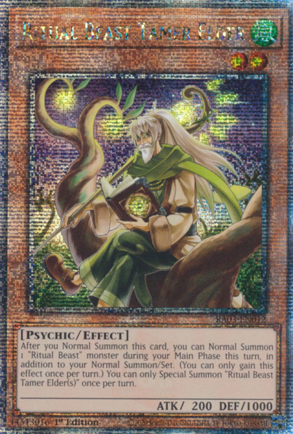 Ritual Beast Tamer Elder - RA03-EN012 - Quarter Century Rare 1st Edition