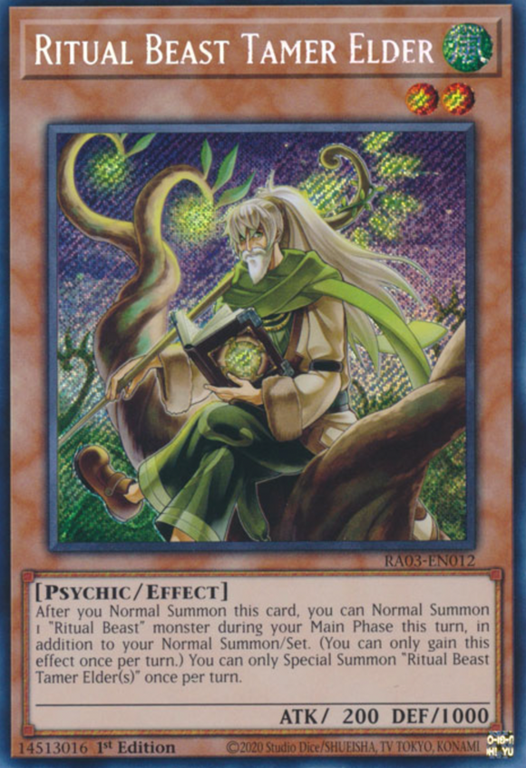 Ritual Beast Tamer Elder - RA03-EN012 - Secret Rare 1st Edition
