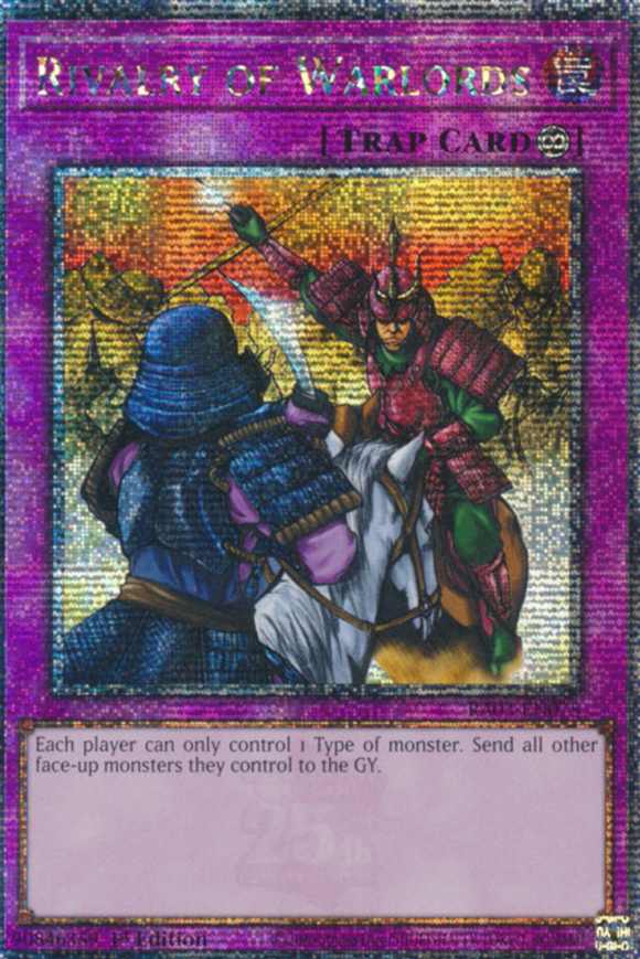 Rivalry of Warlords - RA03-EN075 - Quarter Century Rare 1st Edition
