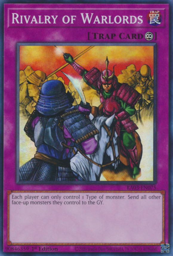 Rivalry of Warlords - RA03-EN075 - Super Rare 1st Edition