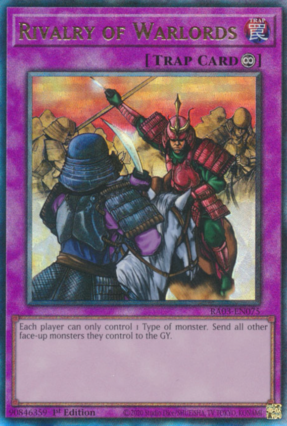 Rivalry of Warlords - RA03-EN075 - Ultimate Rare 1st Edition