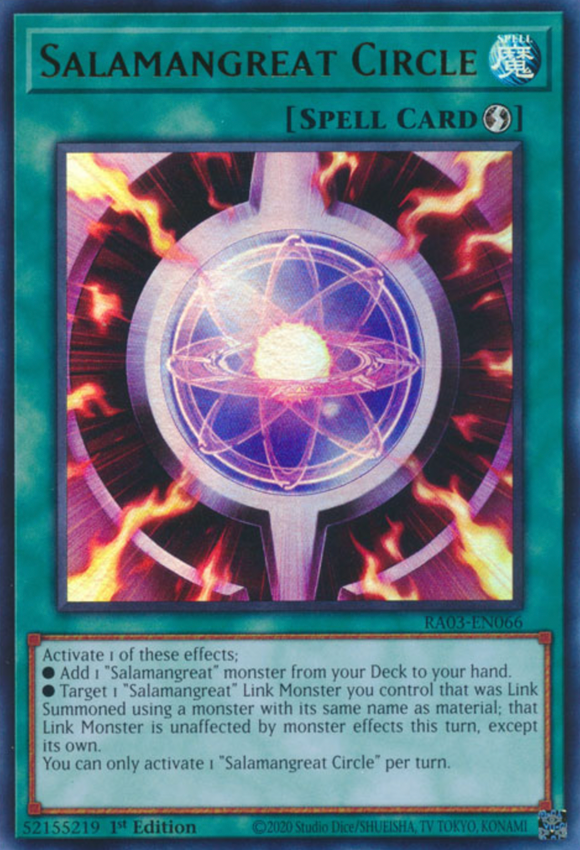 Salamangreat Circle - RA03-EN066 - Ultra Rare 1st Edition