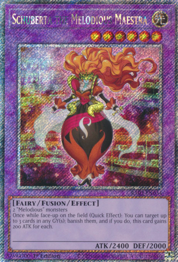 Schuberta the Melodious Maestra - RA03-EN034 - Platinum Secret Rare 1st Edition