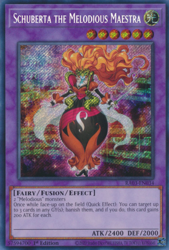 Schuberta the Melodious Maestra - RA03-EN034 - Secret Rare 1st Edition