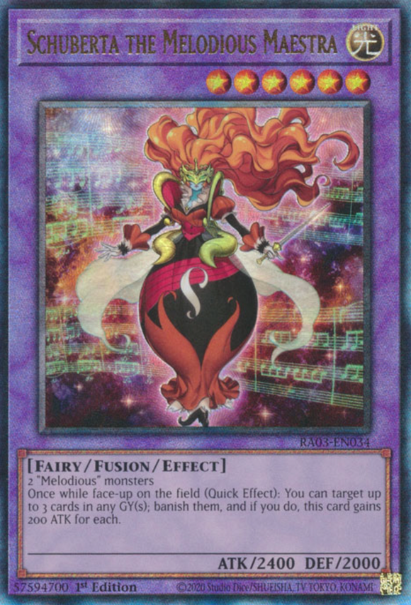 Schuberta the Melodious Maestra - RA03-EN034 - Ultimate Rare 1st Edition