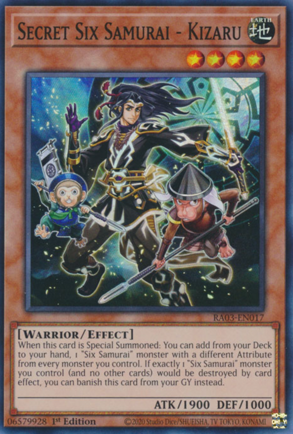 Secret Six Samurai - Kizaru - RA03-EN017 - Super Rare 1st Edition