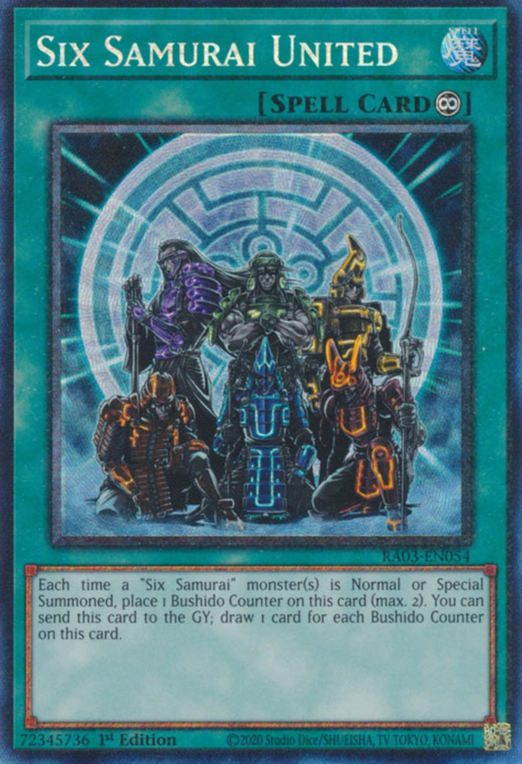 Six Samurai United - RA03-EN054 - Collector's Rare 1st Edition