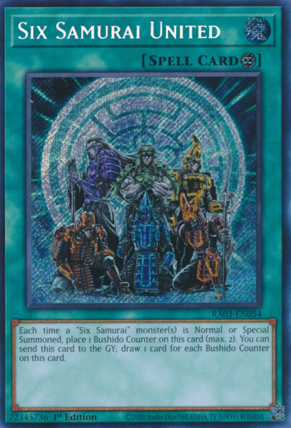 Six Samurai United - RA03-EN054 - Secret Rare 1st Edition