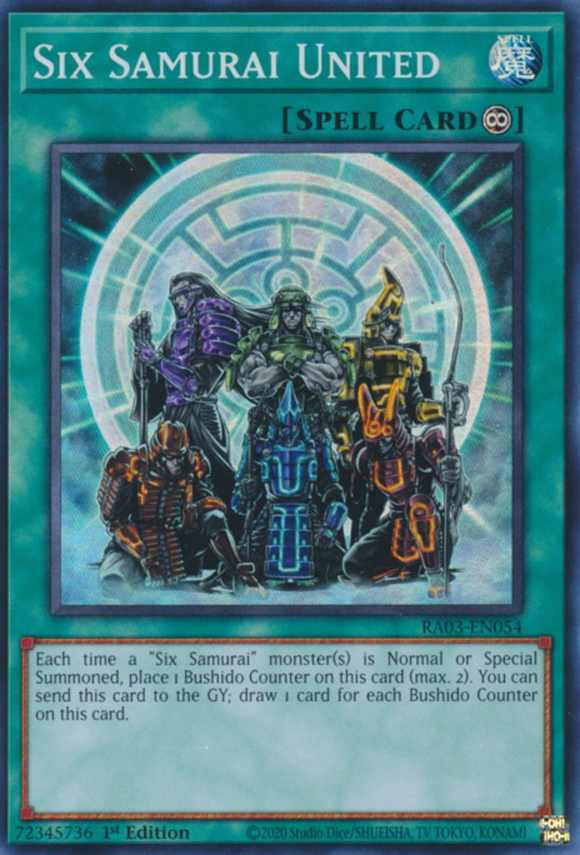 Six Samurai United - RA03-EN054 - Super Rare 1st Edition
