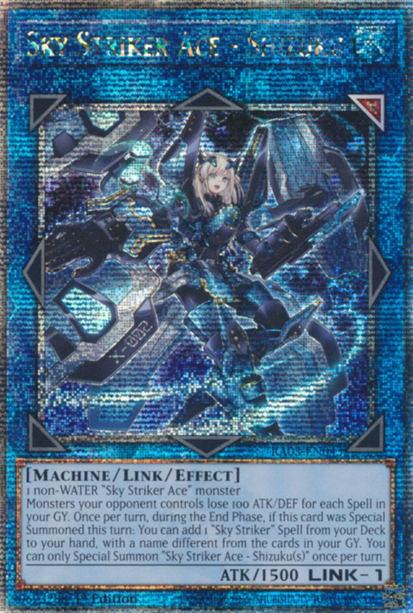 Sky Striker Ace - Shizuku - RA03-EN043 - Quarter Century Rare 1st Edition