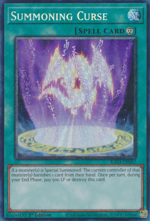 Summoning Curse - RA03-EN057 - Collector's Rare 1st Edition