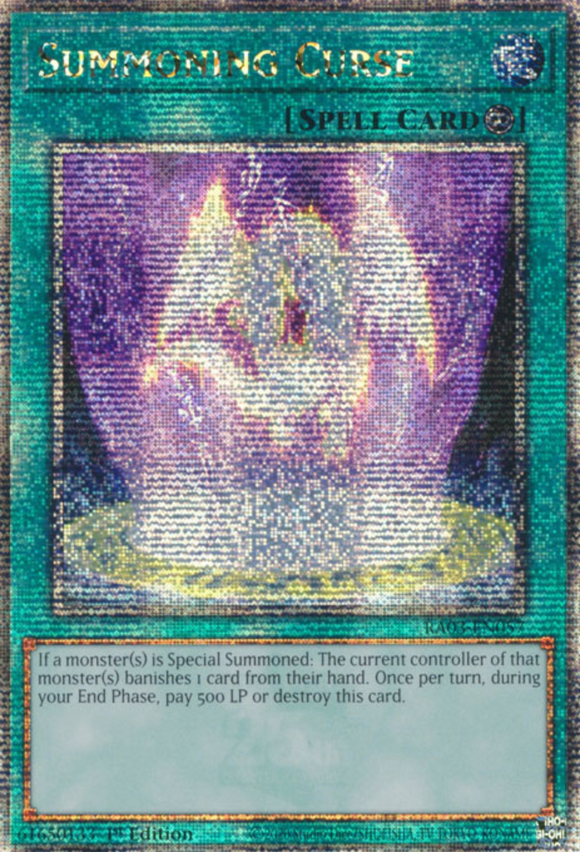 Summoning Curse - RA03-EN057 - Quarter Century Rare 1st Edition