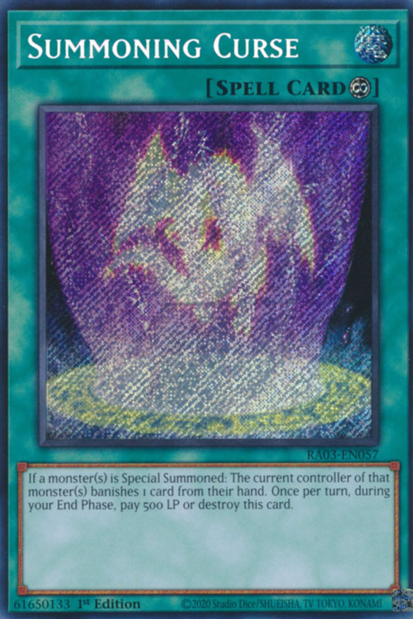 Summoning Curse - RA03-EN057 - Secret Rare 1st Edition