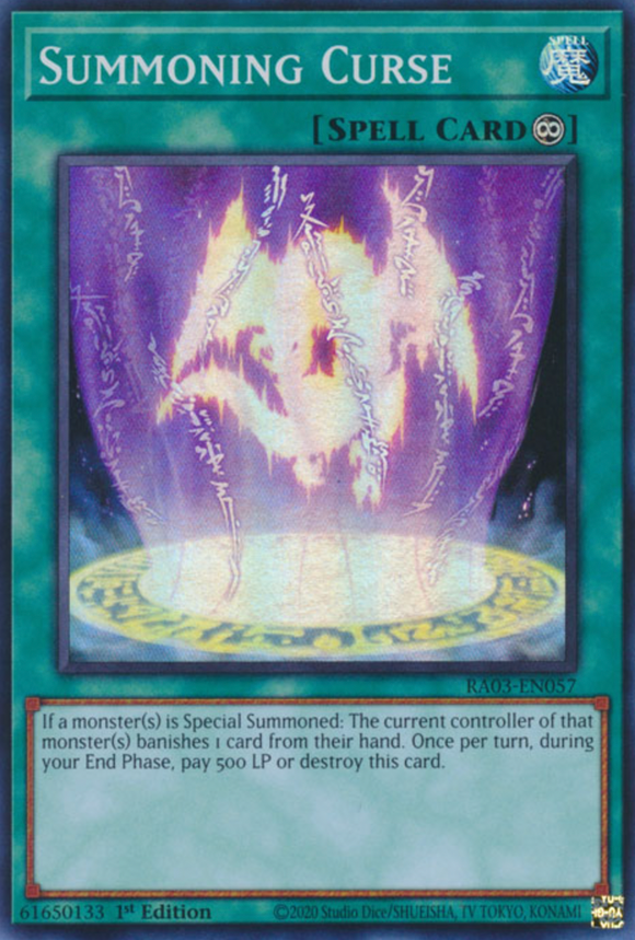 Summoning Curse - RA03-EN057 - Super Rare 1st Edition