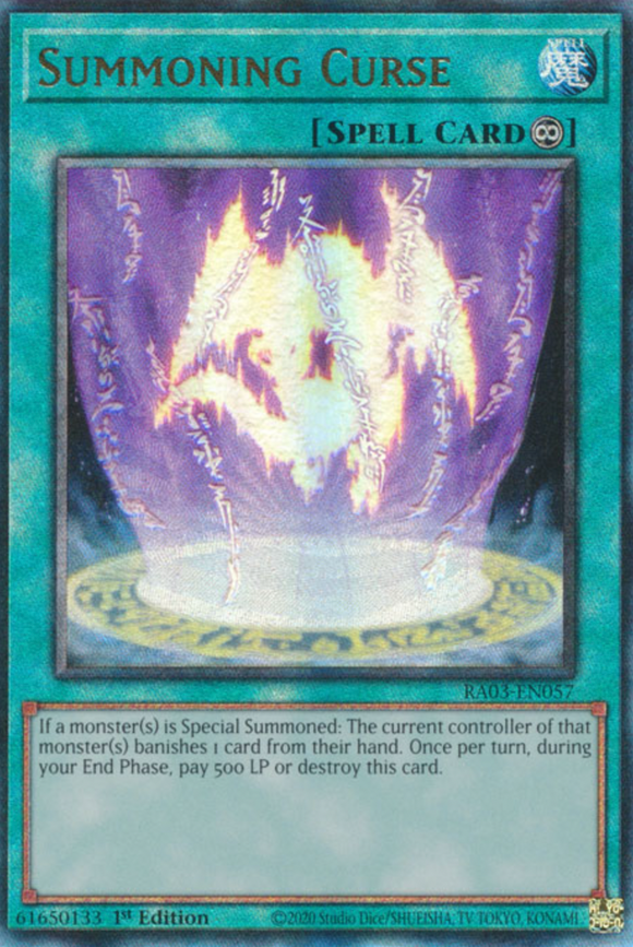 Summoning Curse - RA03-EN057 - Ultimate Rare 1st Edition