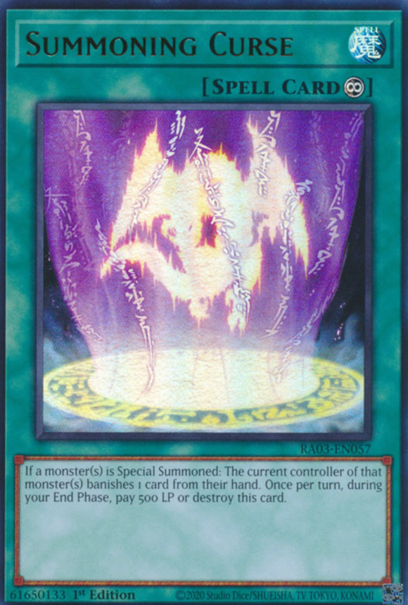 Summoning Curse - RA03-EN057 - Ultra Rare 1st Edition