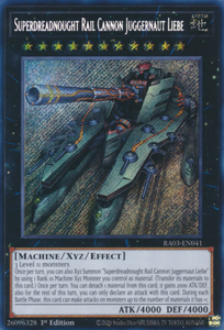 Superdreadnought Rail Cannon Juggernaut Liebe - RA03-EN041 - Secret Rare 1st Edition