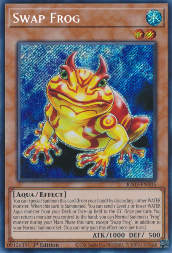 Swap Frog - RA03-EN005 - Secret Rare 1st Edition