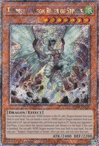 Tempest, Dragon Ruler of Storms - RA03-EN011 - Platinum Secret Rare 1st Edition