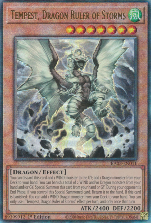Tempest, Dragon Ruler of Storms - RA03-EN011 - Ultimate Rare 1st Edition