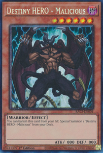 Destiny HERO - Malicious - RA03-EN001 - Collector's Rare 1st Edition