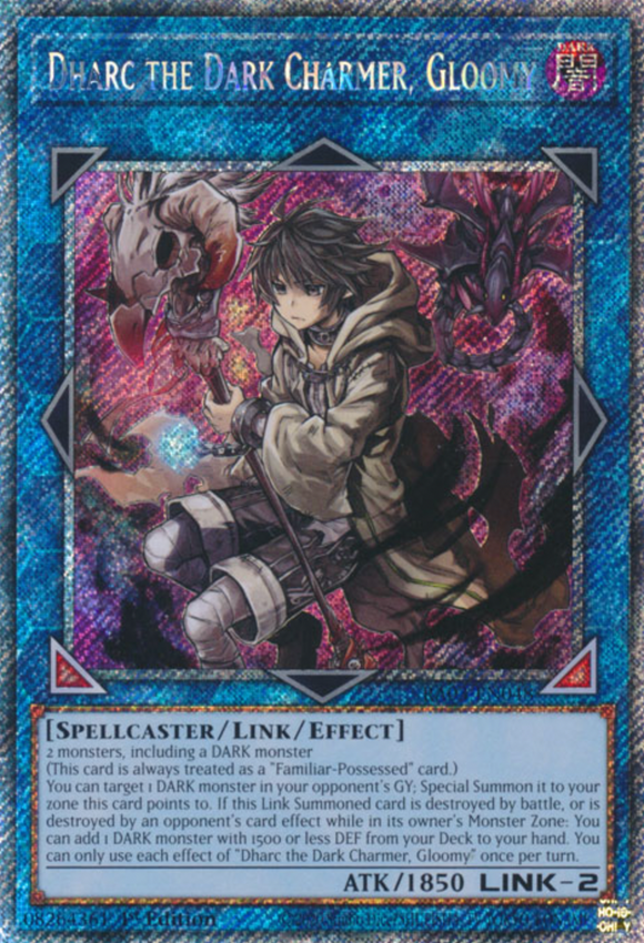 Dharc the Dark Charmer, Gloomy - RA03-EN048 - Platinum Secret Rare 1st Edition