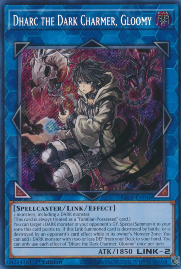 Dharc the Dark Charmer, Gloomy - RA03-EN048 - Secret Rare 1st Edition