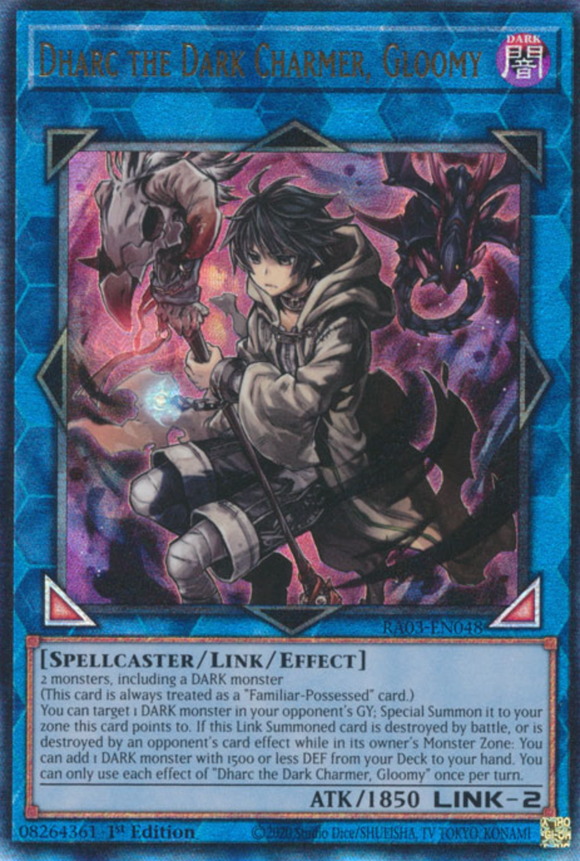 Dharc the Dark Charmer, Gloomy - RA03-EN048 - Ultimate Rare 1st Edition