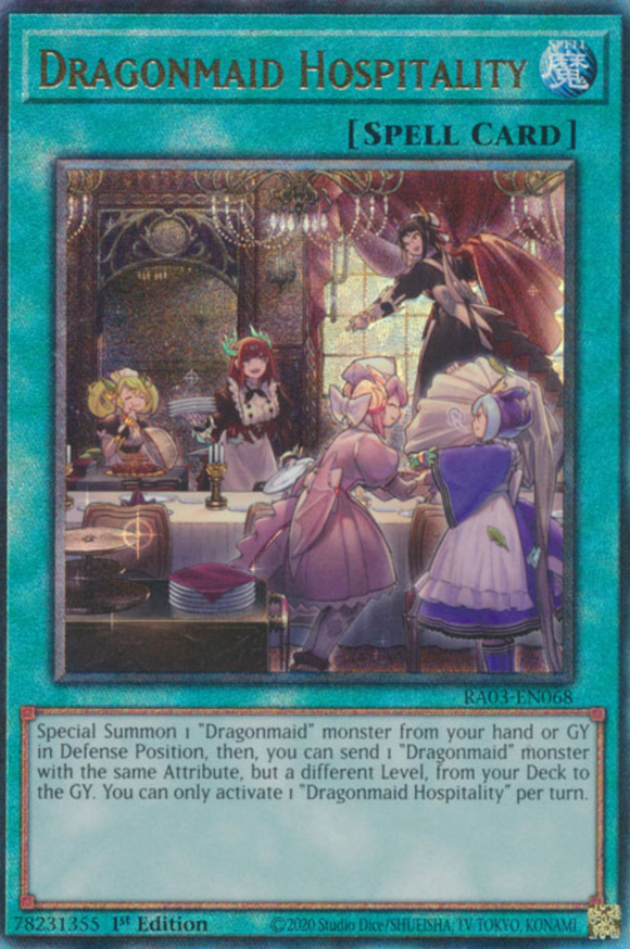 Dragonmaid Hospitality - RA03-EN068 - Ultimate Rare 1st Edition