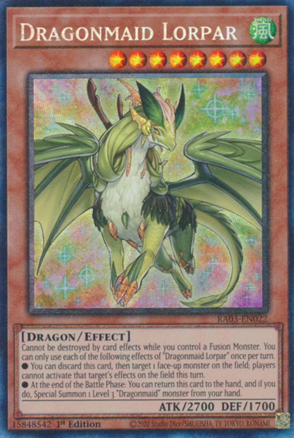 Dragonmaid Lorpar - RA03-EN022 - Collector's Rare 1st Edition