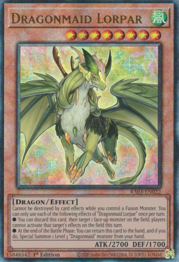 Dragonmaid Lorpar - RA03-EN022 - Ultimate Rare 1st Edition