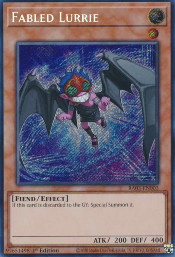 Fabled Lurrie - RA03-EN003 - Secret Rare 1st Edition