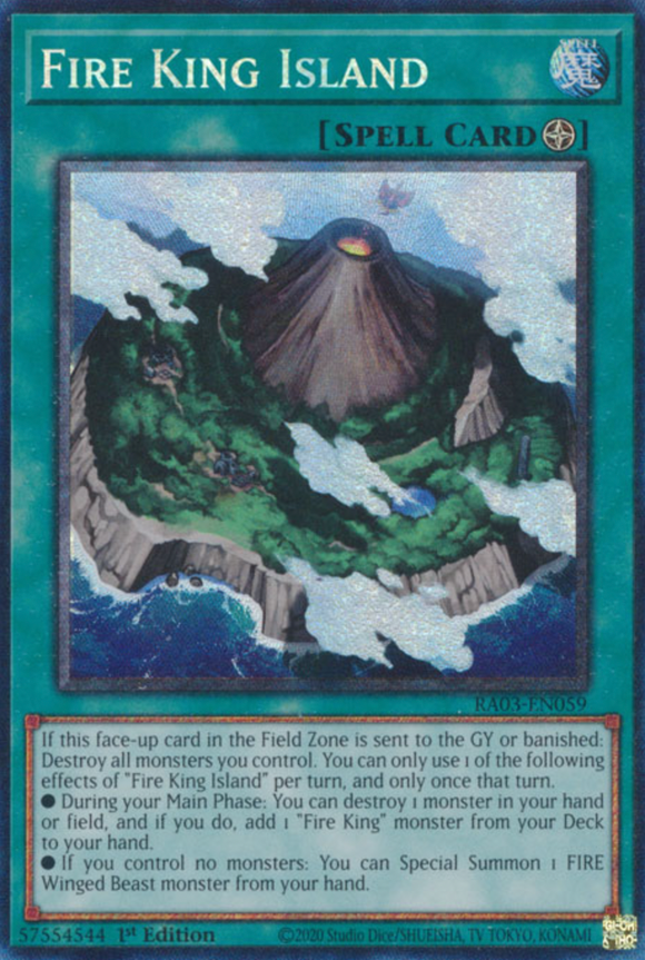 Fire King Island - RA03-EN059 - Collector's Rare 1st Edition