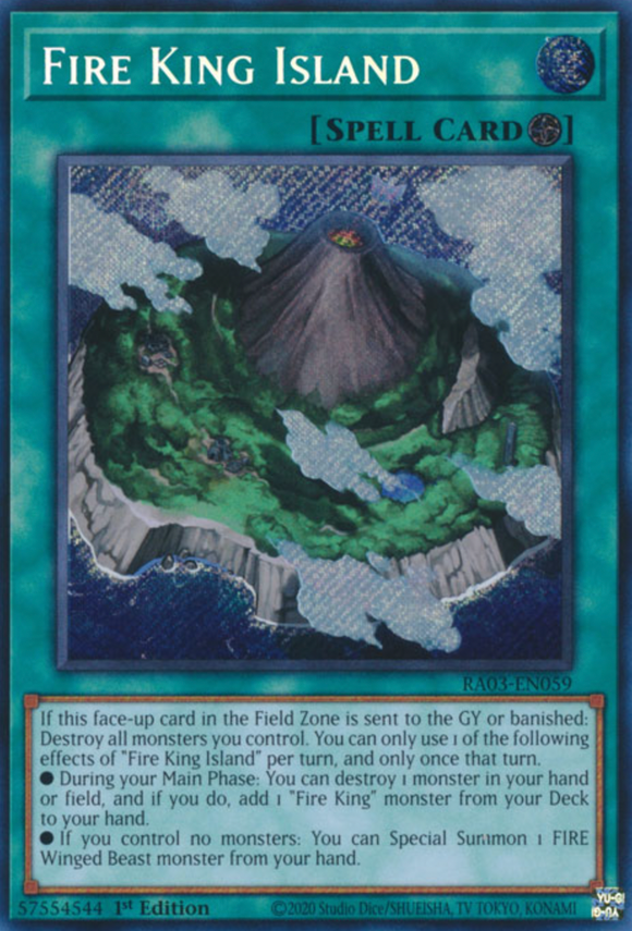 Fire King Island - RA03-EN059 - Secret Rare 1st Edition