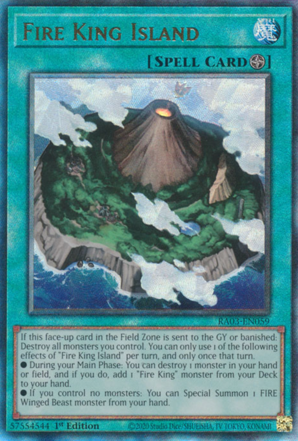 Fire King Island - RA03-EN059 - Ultimate Rare 1st Edition