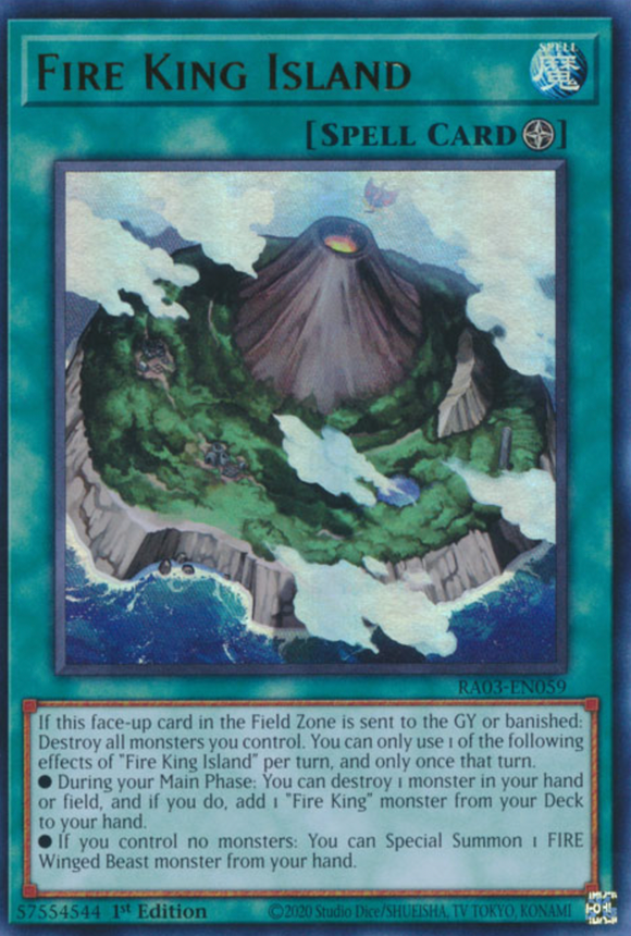 Fire King Island - RA03-EN059 - Ultra Rare 1st Edition