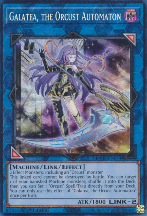 Galatea, the Orcust Automaton - RA03-EN044 - Collector's Rare 1st Edition