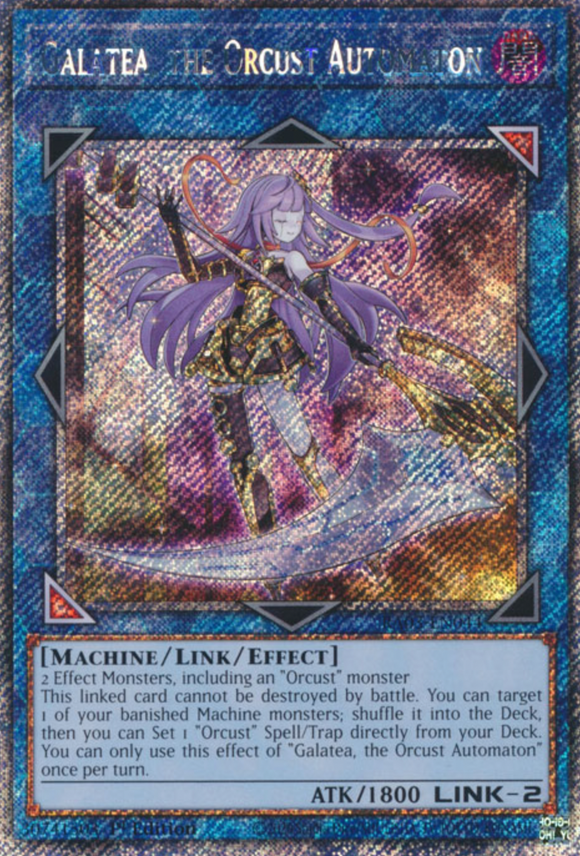 Galatea, the Orcust Automaton - RA03-EN044 - Platinum Secret Rare 1st Edition